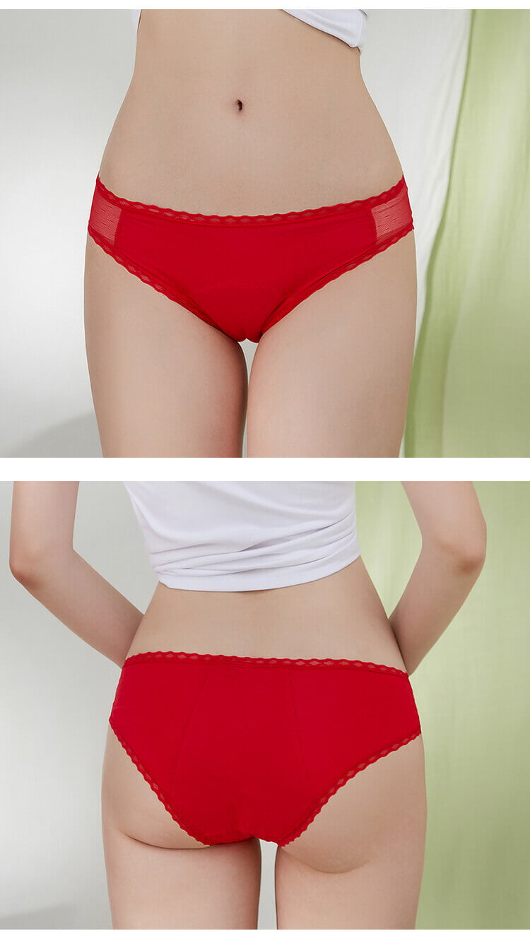 oem ruffle lace menstrual period panties