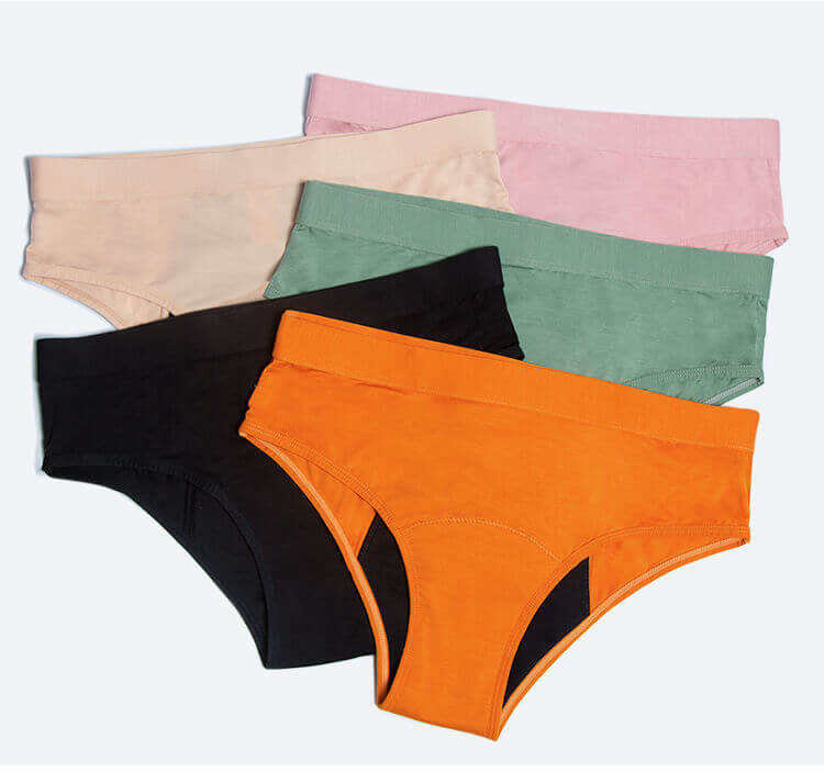 whloesale cotton spandex menstrual panties