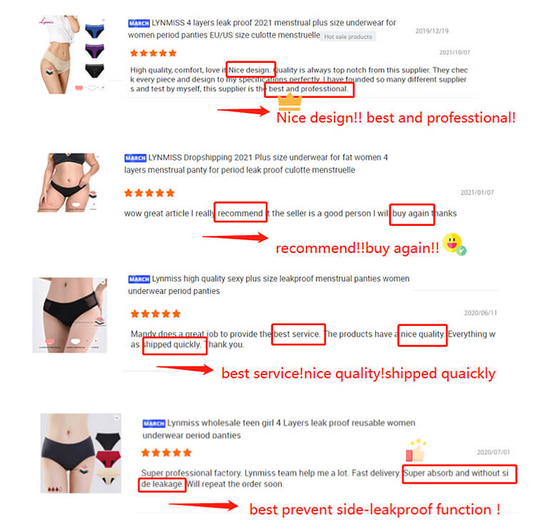 high-waist period panties for women