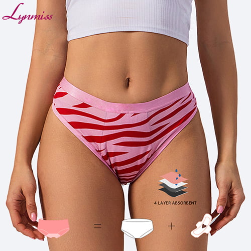 Customisable OEM midi waist ladies menstrual panties design period panties logo period panties for women size