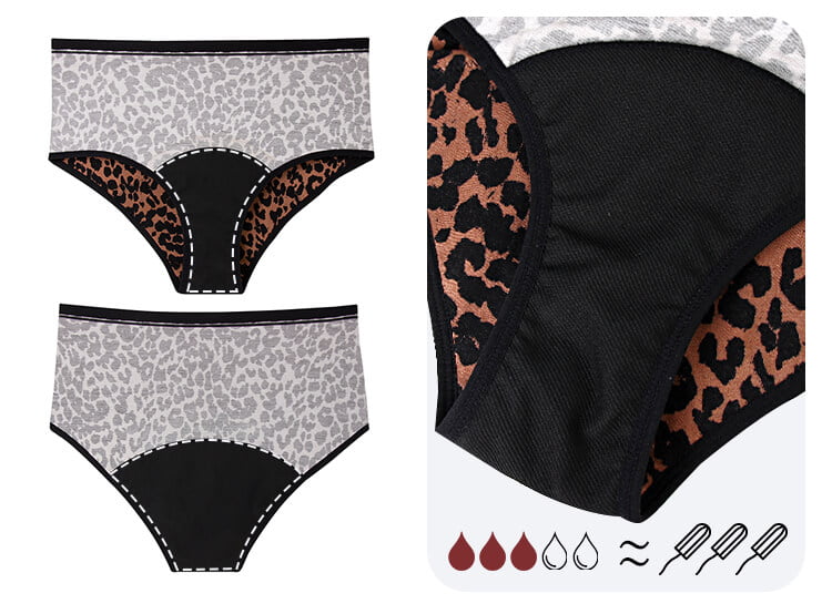 high-waist period panties for women