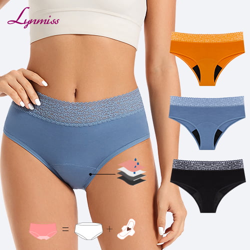 Wholesale Best Layer Leak-proof Lining Design Perfect Cut And Fitting Plus Size Bamboo For Women Cotton Menstrual Underwear