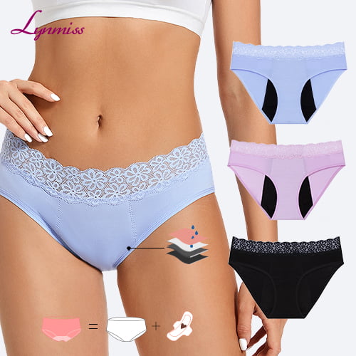 Customized High Cut 8 Layers Maximum Absorption Protection Teenage Girls Cotton Leak Proof Periods Girl Menstrual Underwear