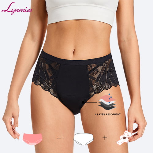 Factory 4 Layers High Waist Kids Leak Proof Menstrual Underwear Leak Proof Period Panties