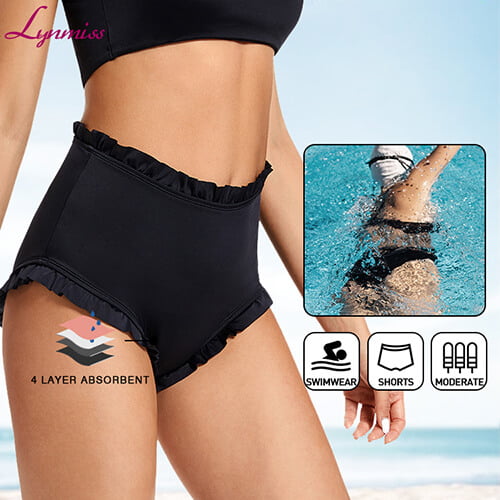 Custom summer high quality girls period panties swimwear menstrual panties underwear waterproof swim panties