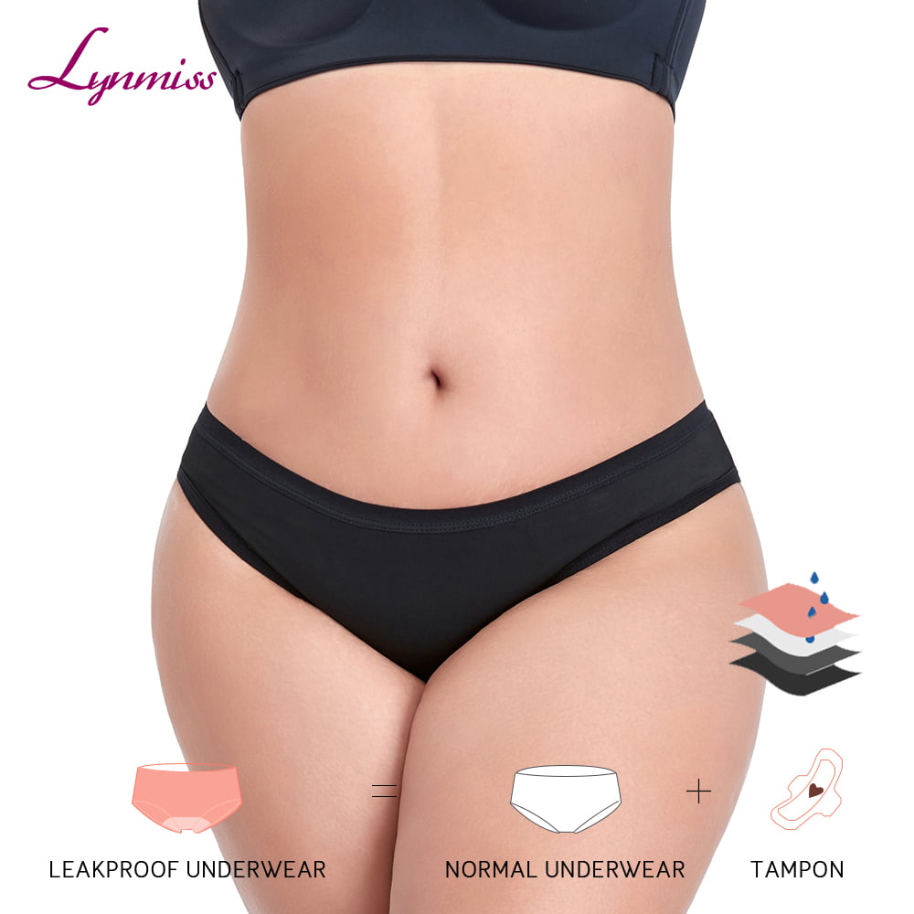 Lynmiss Bamboo Culotte Menstruelles  Heavy Flow Menstrual Leak Proof Women No Pfas Biodegradable Period Panties Manufacturer
