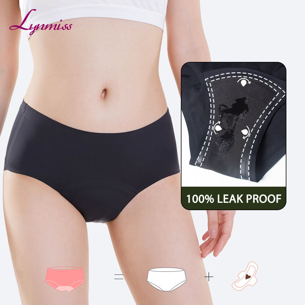 Lynmiss Best Leak Proof Underwear Manufactory Period Undies Menstrual Panties Period Panties Seamless Period Underwear Factory