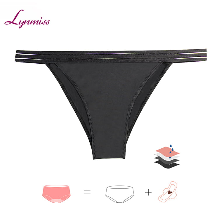 Lynmiss Wholesale Period Panties Thong Quick Drying Washable Anti Leakage Thong Period Underwear Manufacturer