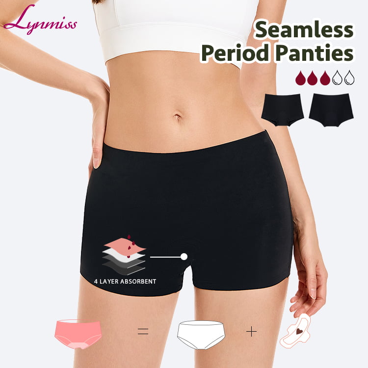 Wholesale Menstrual Underwear Boxer Briefs Leak Proof Women Waterproof Strips High Waist Culotte Menstruelle Seamless Period Panties