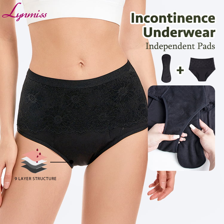 Waterproof Protective Leakage Absorbent Reusable Ladies Briefs Washable Bladder Control Leak Proof Incontinence Panties Factory