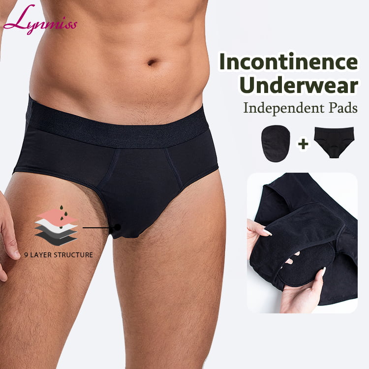 Men Leak Proof Underwear Urine Proof Best Reusable Washable Bladder Leak Water Proof Heavy Incontinence Panties Supply