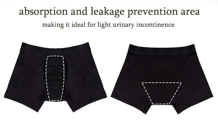 male leak proof underwear male underwear with pads