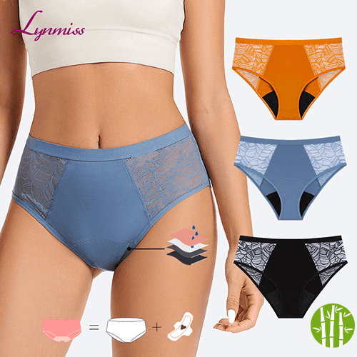 LY1596 Wholesale 4 Layers Leak Proof Menstrual Underwear Mid Brief Free Odor No Pfas Biodegradable Leakproof Bamboo Period Panties Manufacturer