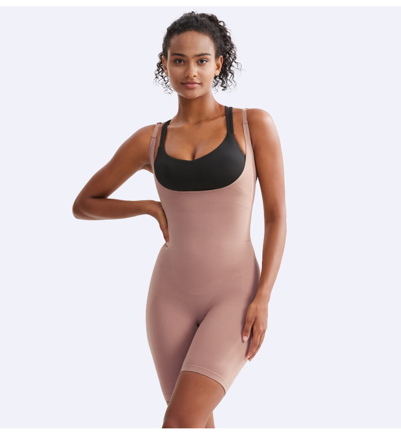 Open Bust  MID THIGH BODYSUIT SEAMLESS SHAPEWEAR FACTORY