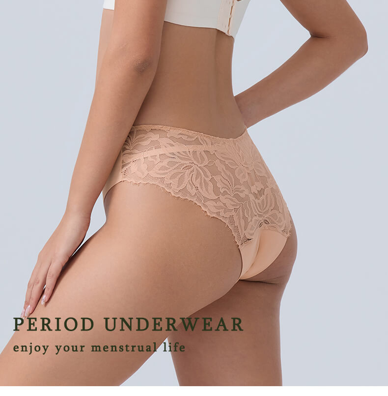 LY2020  seamless lace cheeky brief Period Panties Factory