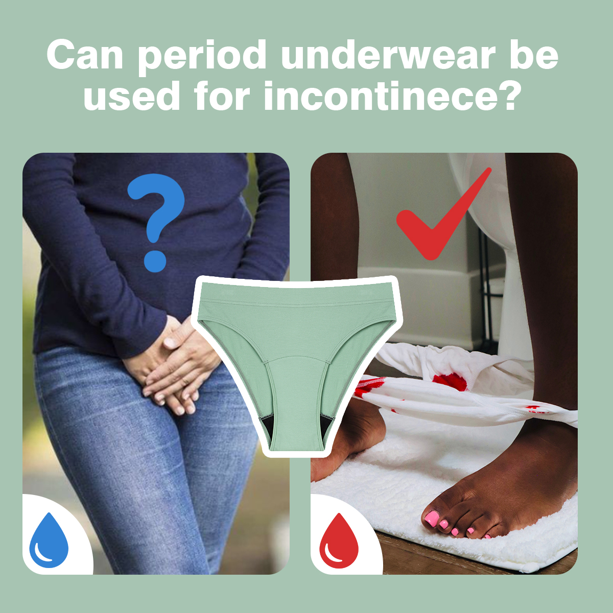 can period underwear be used for incontinece？